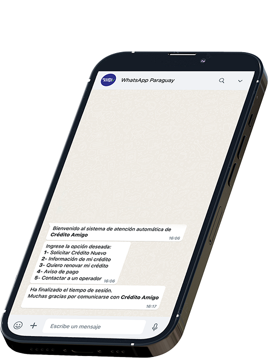Solicitá tu Préstamo por WhatsApp con Crédito Amigo
